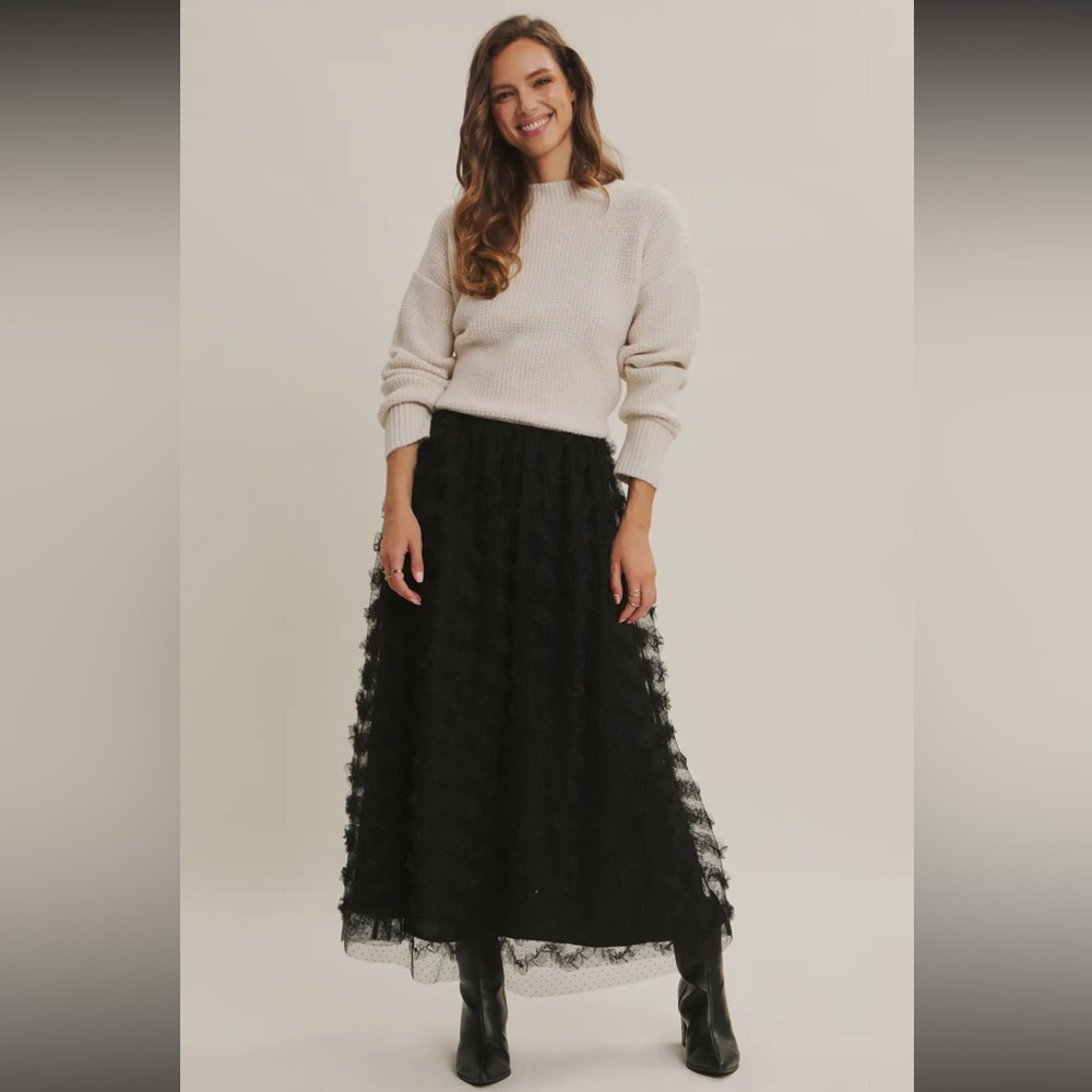 Chic Black Maxi Skirt